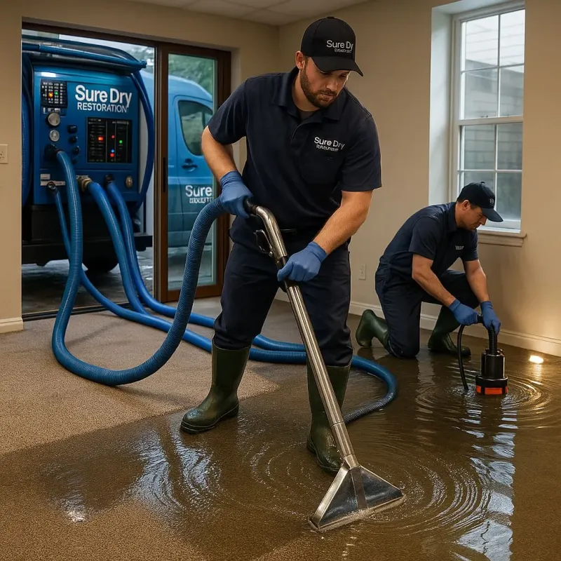 Water Extraction and Removal process in Fruitland, NC